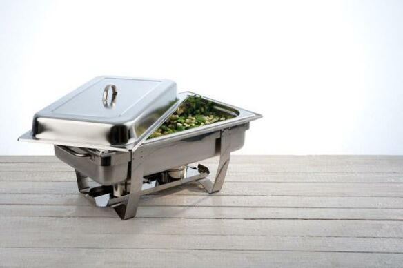 Warmhaltebehälter Edelstahl GN Chafing Dish Chef 