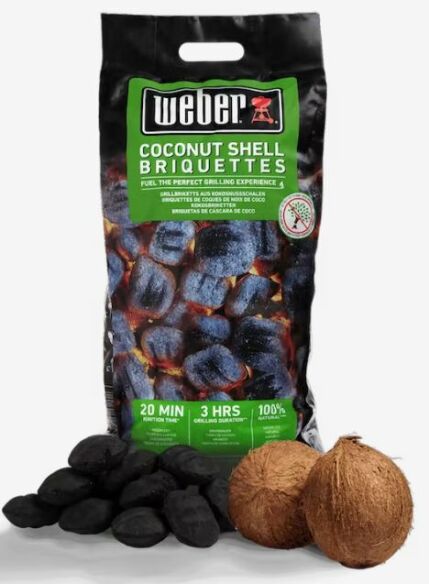 Weber Grillbriketts aus Kokosnussschalen 4 kg Weber Grillbriketts aus Kokosnussschalen 4 kg