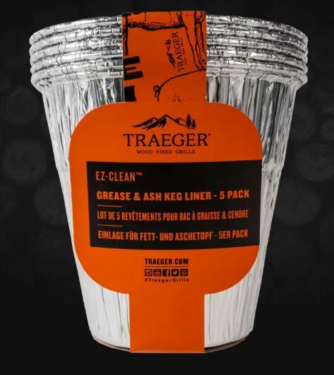 Traeger Fett- und Aschebehälter für EZ-Clean 5er Pack