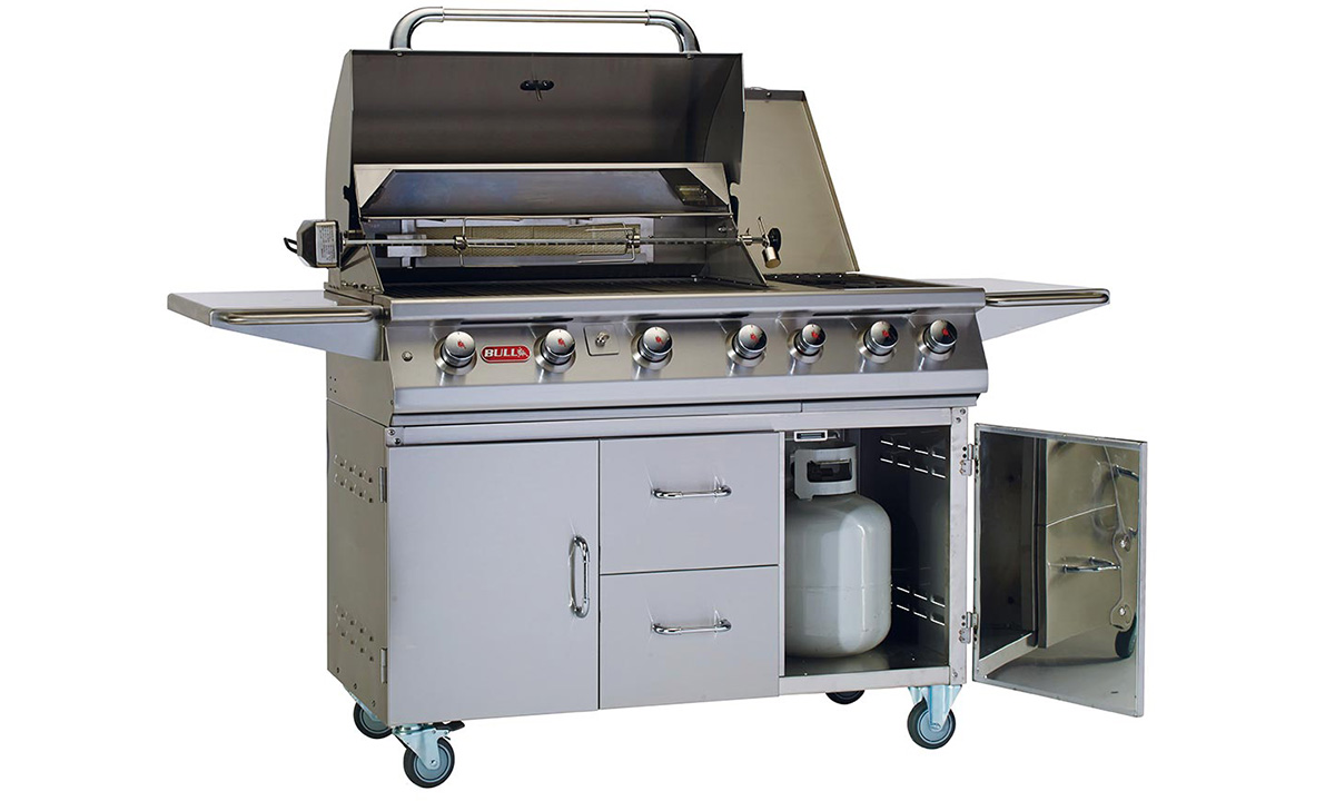 Bull BBQ Premium Edelstahl Gasgrill 31.00 kWh Mod.2024 inkl. Infrarot Searing Brenner 5,86kWh