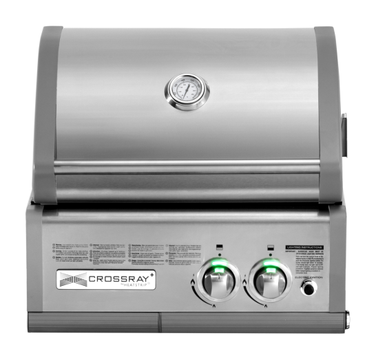 Crossray+ Built-In Gasgrill 2 Brenner 50 mBar TCS2EU50