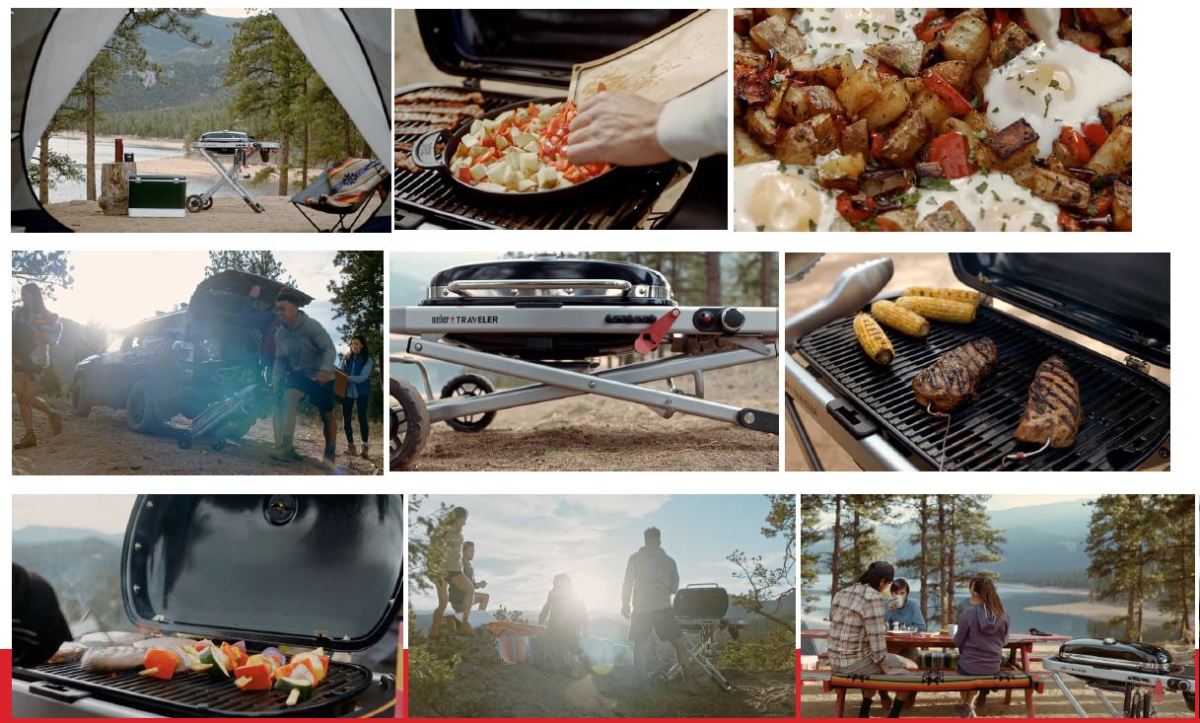 Weber Gasgrill Traveler inkl. Grillbürste