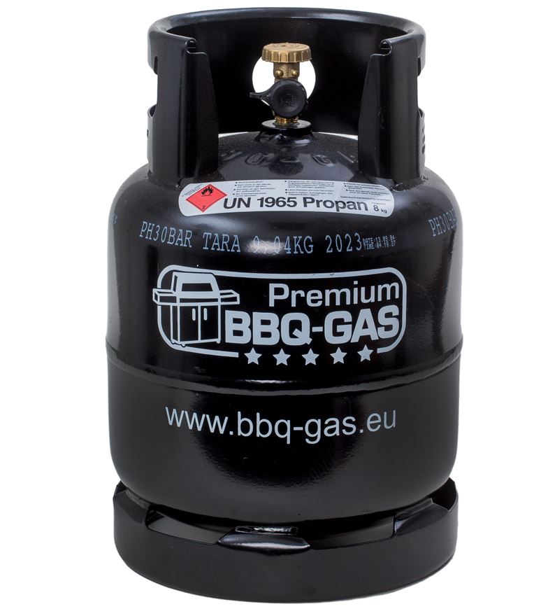 Premium BBQ-Gasflasche 8kg (ohne Füllung)