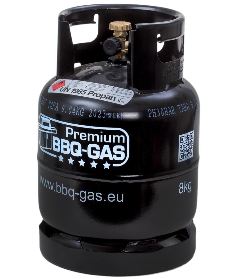 Premium BBQ-Gasflasche 8kg (ohne Füllung)