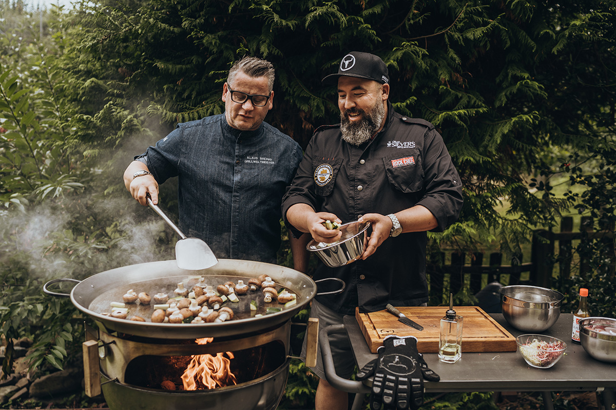 Pan'Bbq Set Für Smokin' Pizzaring