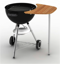 Weber Arbeitstisch - für Holzkohlegrills 47 cm und 57 cm (ausser Compact Kettle)