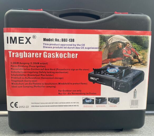 IMEX Notfall Gaskocher-Set (8xKartuschen+ Dutchoven)