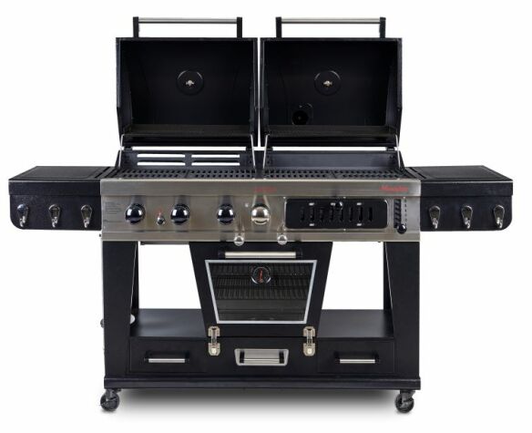 Pit Boss Memphis Ultimate Gas- und Holzkohle-Kombi-Grill mit Smoker Pit Boss Memphis Ultimate Gas- und Holzkohle-Kombi-Grill mit Smoker