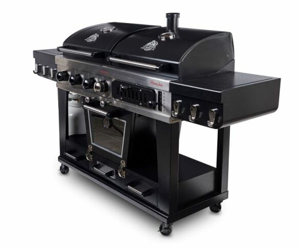 Pit Boss Memphis Ultimate Gas- und Holzkohle-Kombi-Grill mit Smoker