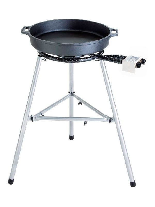 Paella World Kocher/-Grill Gusspfannen-Set 2 mit Zündsicherung 45 cm