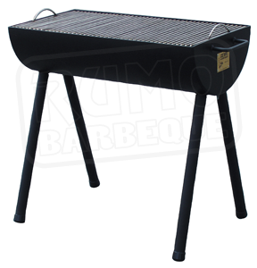 16 Half Barrel BBQ Grill mit Edelstahlrost Edition 2024