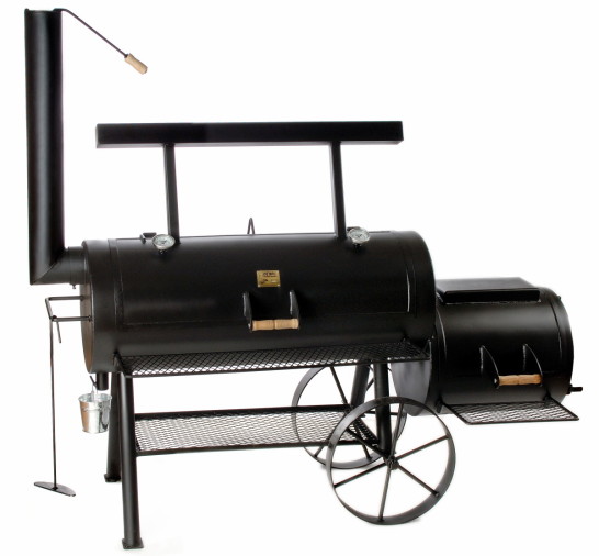 BBQ Stahl Smoker 20 Zoll Championship Longhorn, lange Version 2024 JS-33955