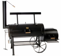 BBQ Stahl Smoker 20 Zoll Championship Longhorn, lange Version 2024