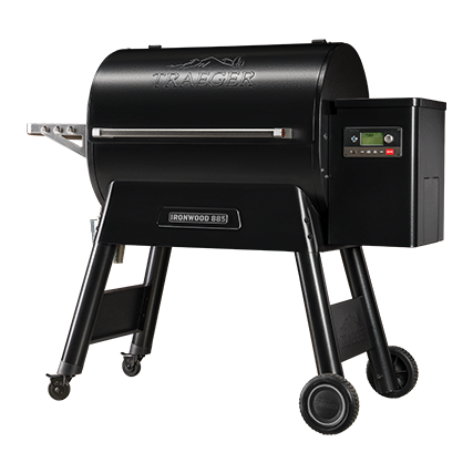 Traeger Pelletgrill Ironwood 885 Edition 2024 inkl. Abdeckhaube + Frontablage & Pellets