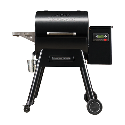 Traeger Pelletgrill  Ironwood 650 inkl. Abdeckhaube & Frontablage + Pellets TFB65BLFC-Set