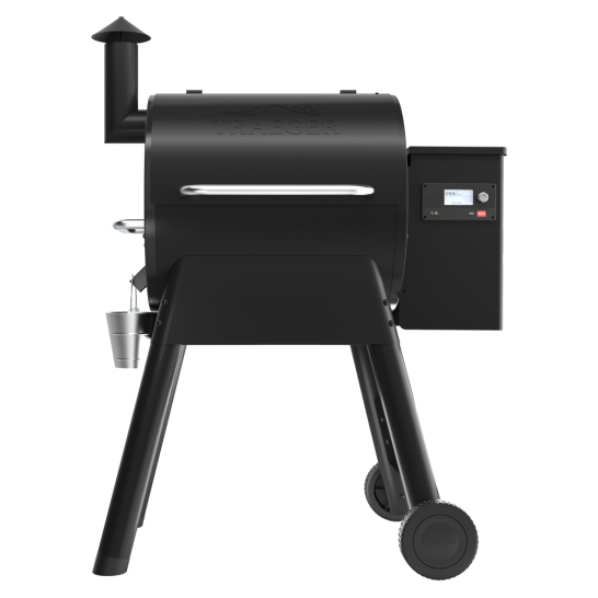 Traeger Pelletgrill Pro 575 D2 inkl. Abdeckhaube & Frontablage + Pellets TFB57GLEC-Set