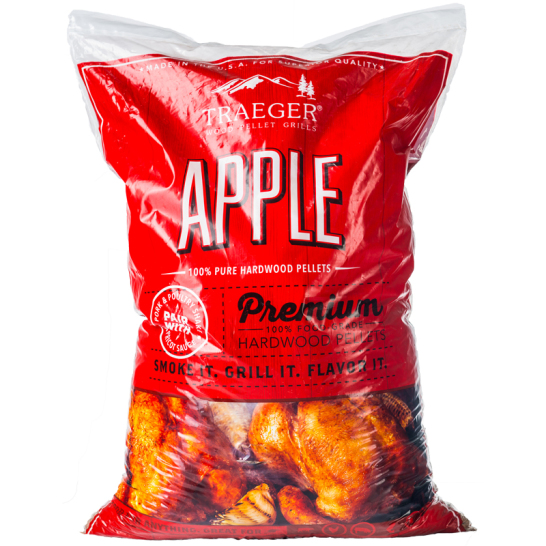 Traeger Hartholz Pellets Apfel/ Apple 9 kg Beutel PEL343