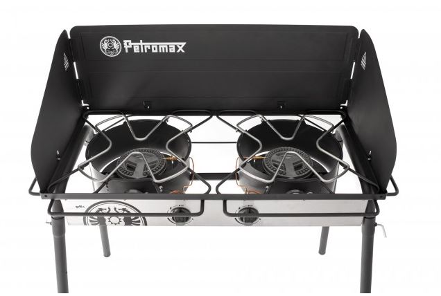 Petromax Gaskocher-Tisch 2-Flamm 10 kW mit Schlauch & Regler