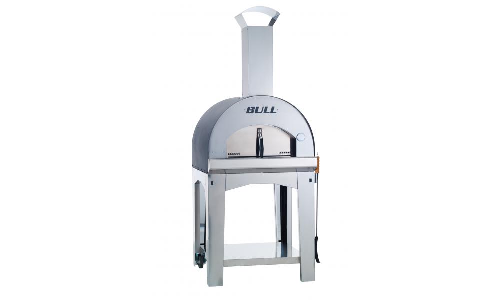 BULL Edelstahl Holz Pizzaofen L mit Gestell BULL Edelstahl Holz Pizzaofen L mit Gestell