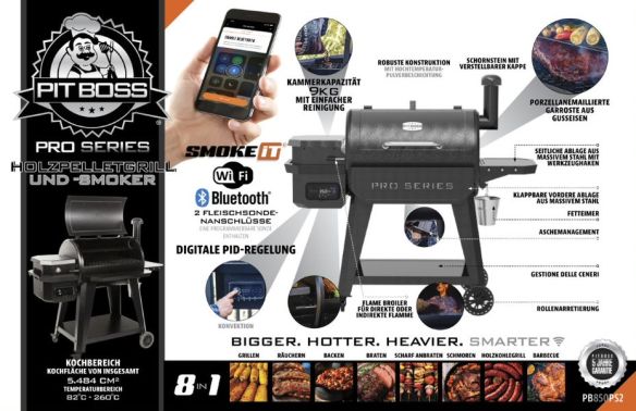 Pit Boss Pellet Smoker PRO 850 Wifi