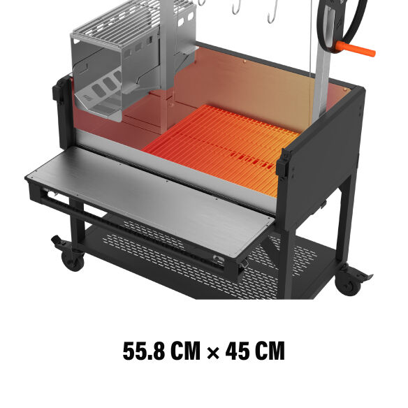 Blackstone Bronco Asado Open Flame Holzkohlegrill 
