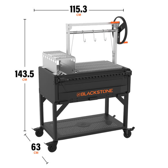 Blackstone Bronco Asado Open Flame Holzkohlegrill 