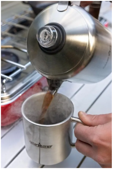 Edelstahl Kaffee-Perkolator Set Java 5