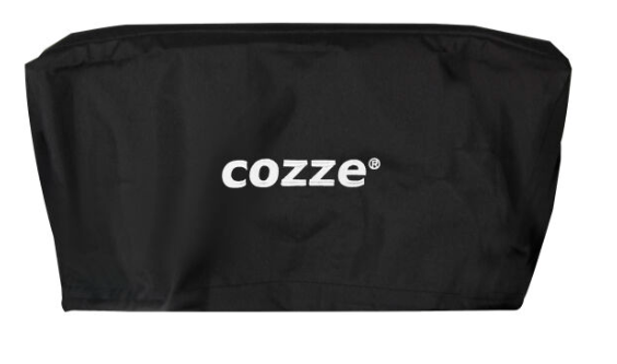 COZZE Gas Pizzaofen Starter Set 17 CLASSIC Black Edition mit rotierendem Pizzastein & Hitzeschild