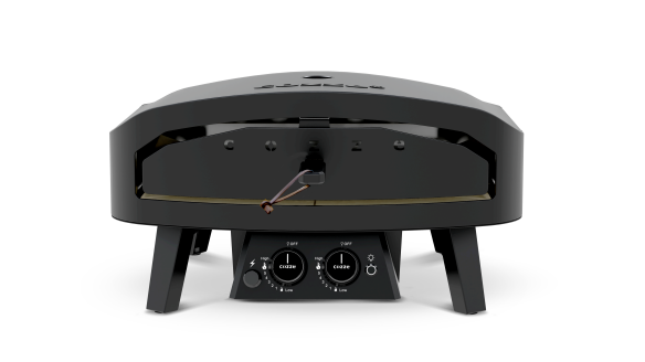 COZZE Gas Pizzaofen 24 Classic Black Edition - mit Hitzeschild & Anschluß-Set