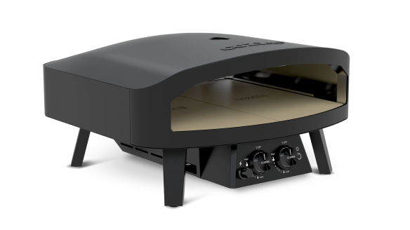 COZZE Gas Pizzaofen 24 Classic Black Edition - mit Hitzeschild & Anschluß-Set