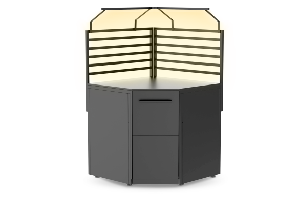 Cozze Element LED-Lichthalterung für die Ecke (ohne LED Lichtstreifen)