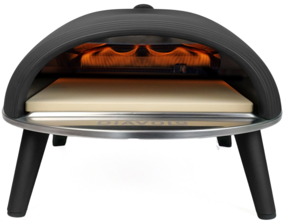 Delivita Diavolo Gas Pizzaofen Starter-Set 50mbar Black