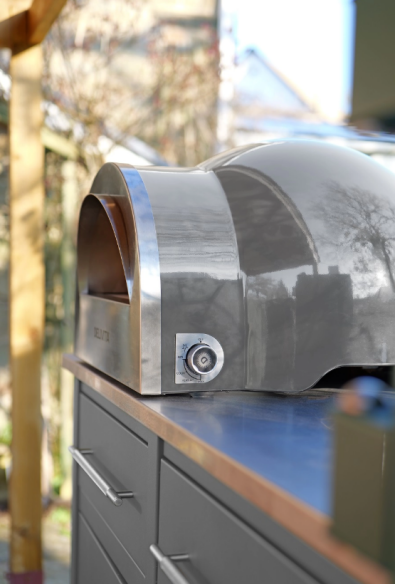 Delivita Flow Dual-Fuel Pizzaofen Hale Grey 50mbar