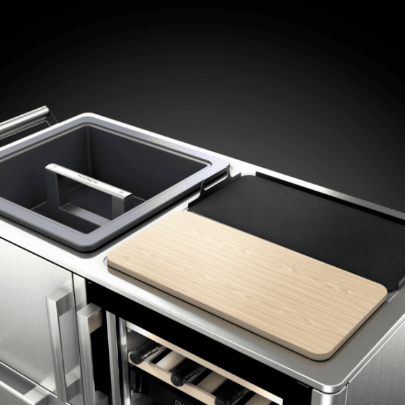 Dometic Mobile Edelstahl Outdoor-Bar/ Getränkewagen MoBar 550 S inkl. Abdeckhaube