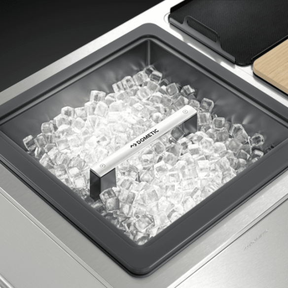 Dometic Mobile Edelstahl Outdoor-Bar/ Getränkewagen MoBar 550 S inkl. Abdeckhaube