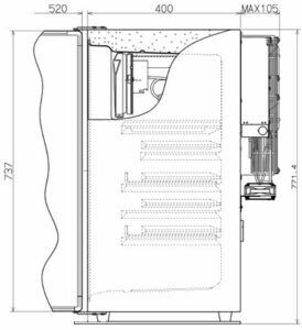 ENGEL Kühlschrank CK-100 SD90F-D-B 