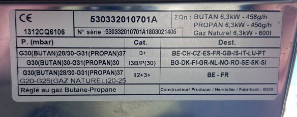 ENO Gas-Plancha Riviera 75 3 Brenner 50mbar ** Ausstellungstück **