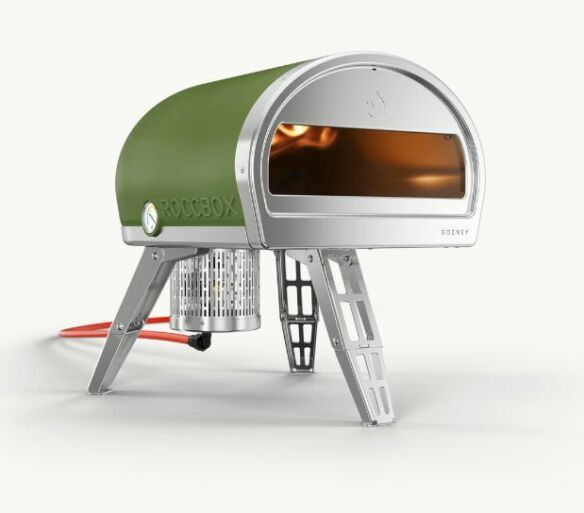 Pizzaofen Roccbox Olivgrün LPG inkl. Pizzaheber & Schlauch+ Regler Pizzaofen Roccbox Olivgrün LPG inkl. Pizzaheber & Schlauch+ Regler