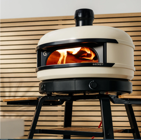 Gozney Gas- Pizzaofen Dome S1 Creme + Dome Gestell (3-tlg.) inkl. Pizza Starter Set