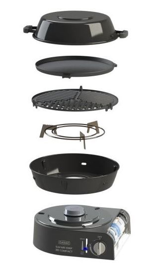 Cadac Gasgrill Safari Chef 30 Compact/ Gaskartusche 6525L1-10-UN / 350/306