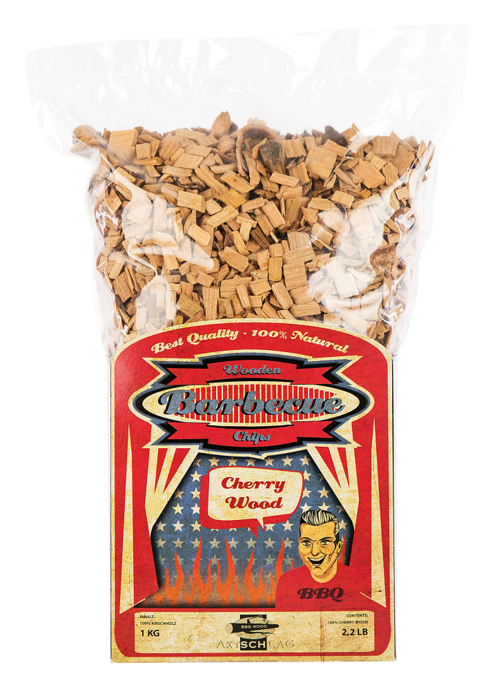 Axtschlag Wood Smoking Chips Cherry - Räucherchips Kirsche 1kg 1000005