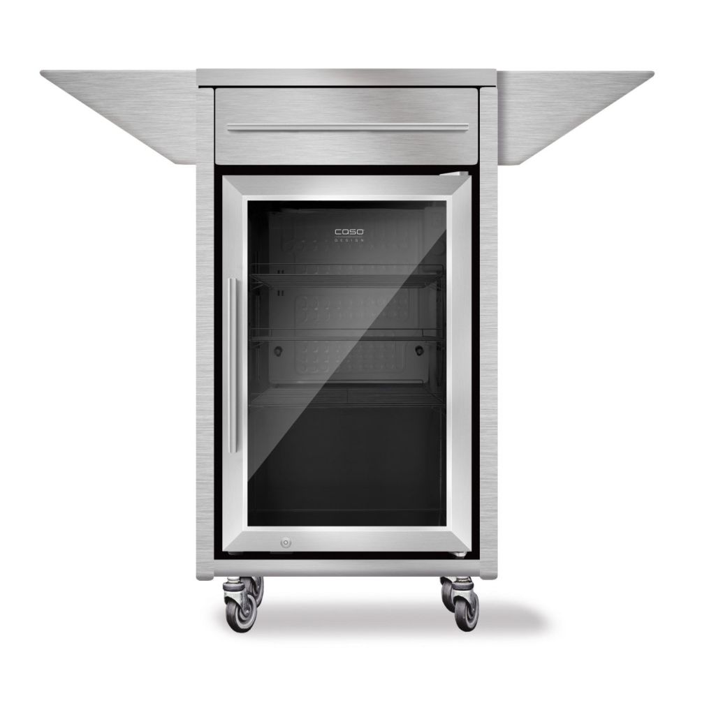 Caso BBQ- Kühlschrank mit Edelstahl Rollwagen / Counter & Cool 681