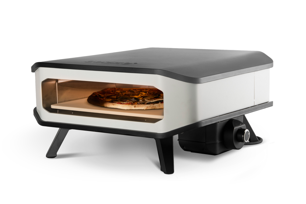 Cozze Elektro Pizzaofen 17 mit Thermometer inkl. Abdeckhaube & Hitzeschild Mod.2023 90356-Set