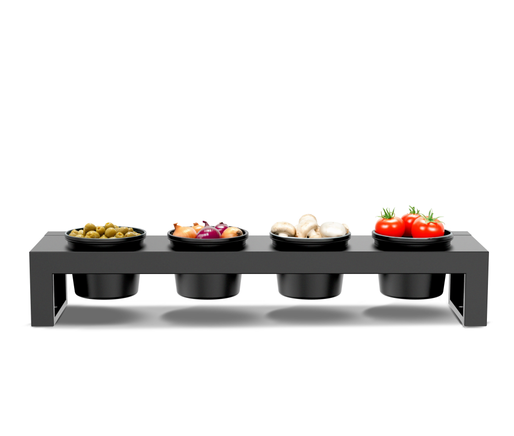 Cozze Element Topping-Station inkl. 4-teiliger Topping-Schale 90256