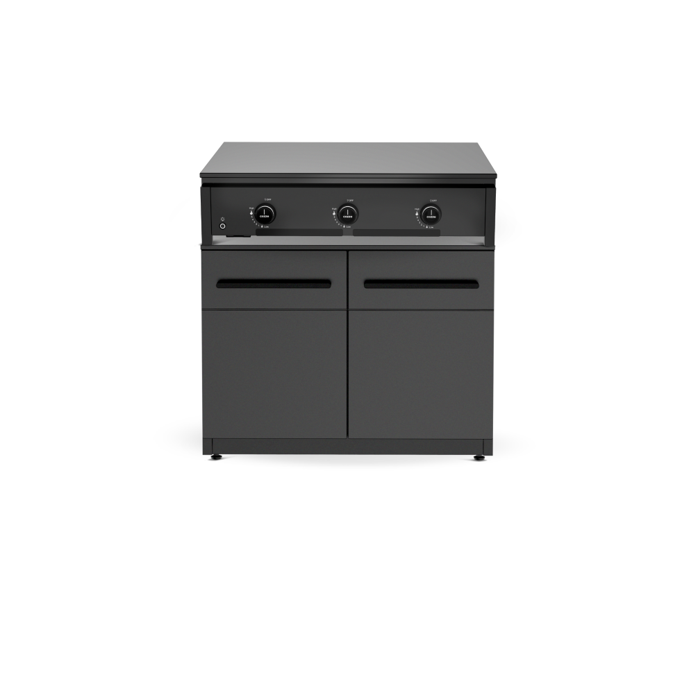 Cozze SET Element Combo 900 Gas Plancha 7,5 Kw + Niedrigmodul inkl. HPL Platte 90924+90985