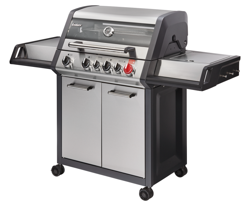 Enders Gasgrill Monroe Pro 4 SIK Turbo Edelstahl inkl. Grillbürste 8378