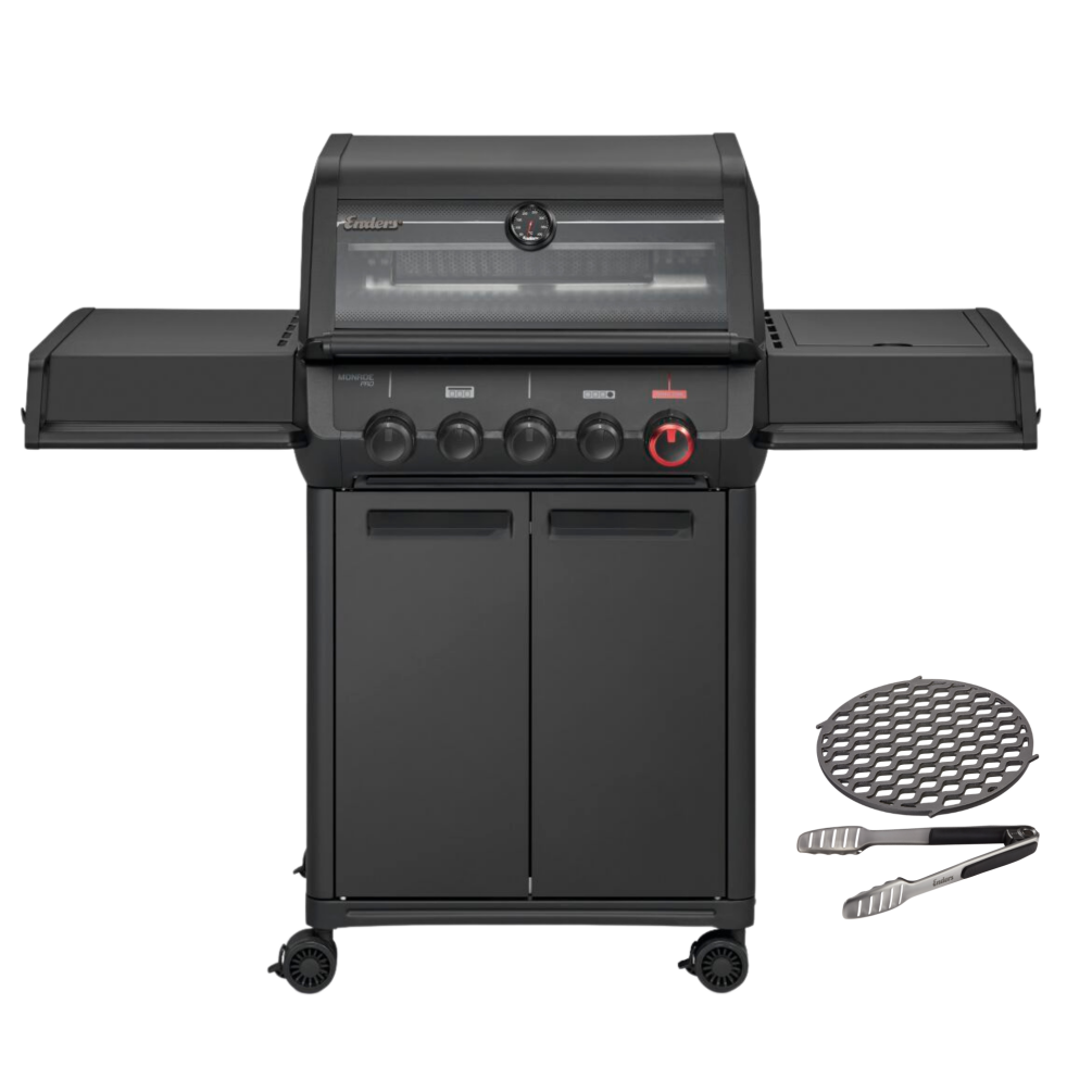 Enders Gasgrill Monroe Pro 3 SIKR Turbo Shadow inkl. Seargrate + Grillzange Mod.2026 8364