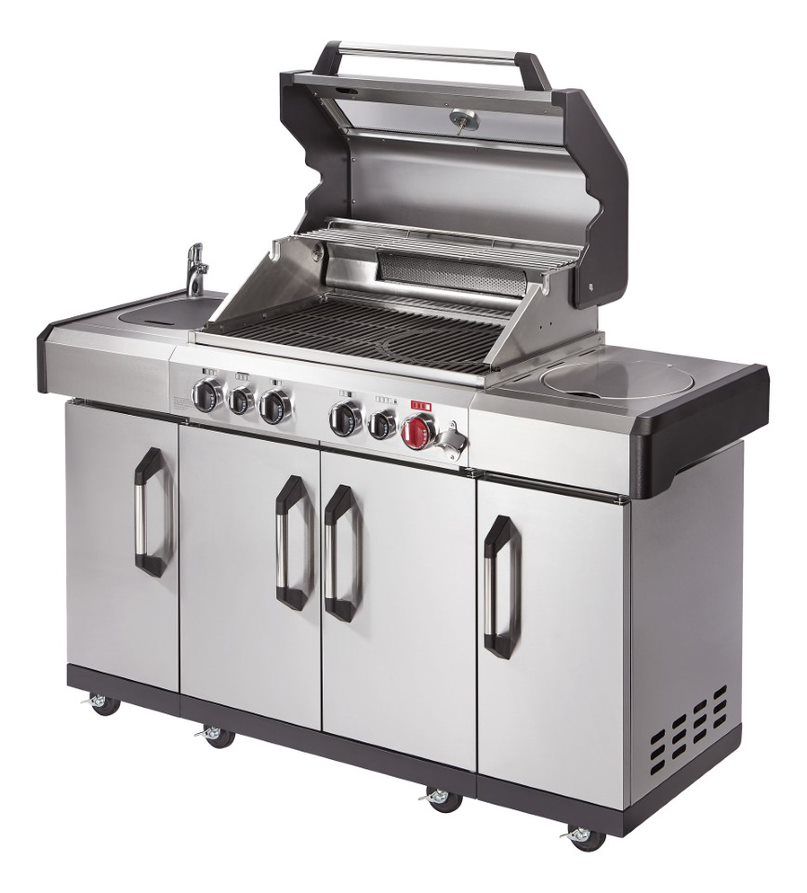 Enders Gasgrill Kansas II Pro 4 SIK Profi Turbo * inkl. Grillbesteck 8714