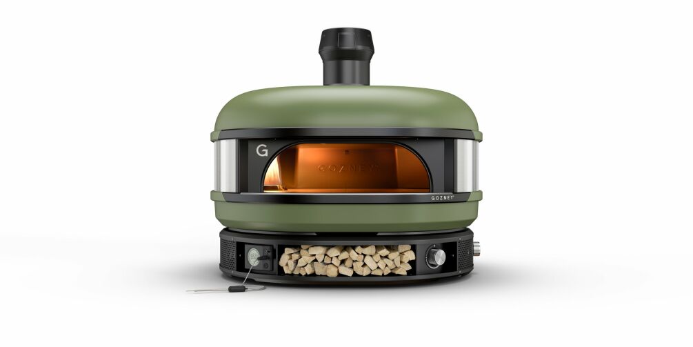 Gozney Pizzaofen Dome Olivgrün- Dual Fuel inkl. Pizza Starter Set GDPOLDE1610