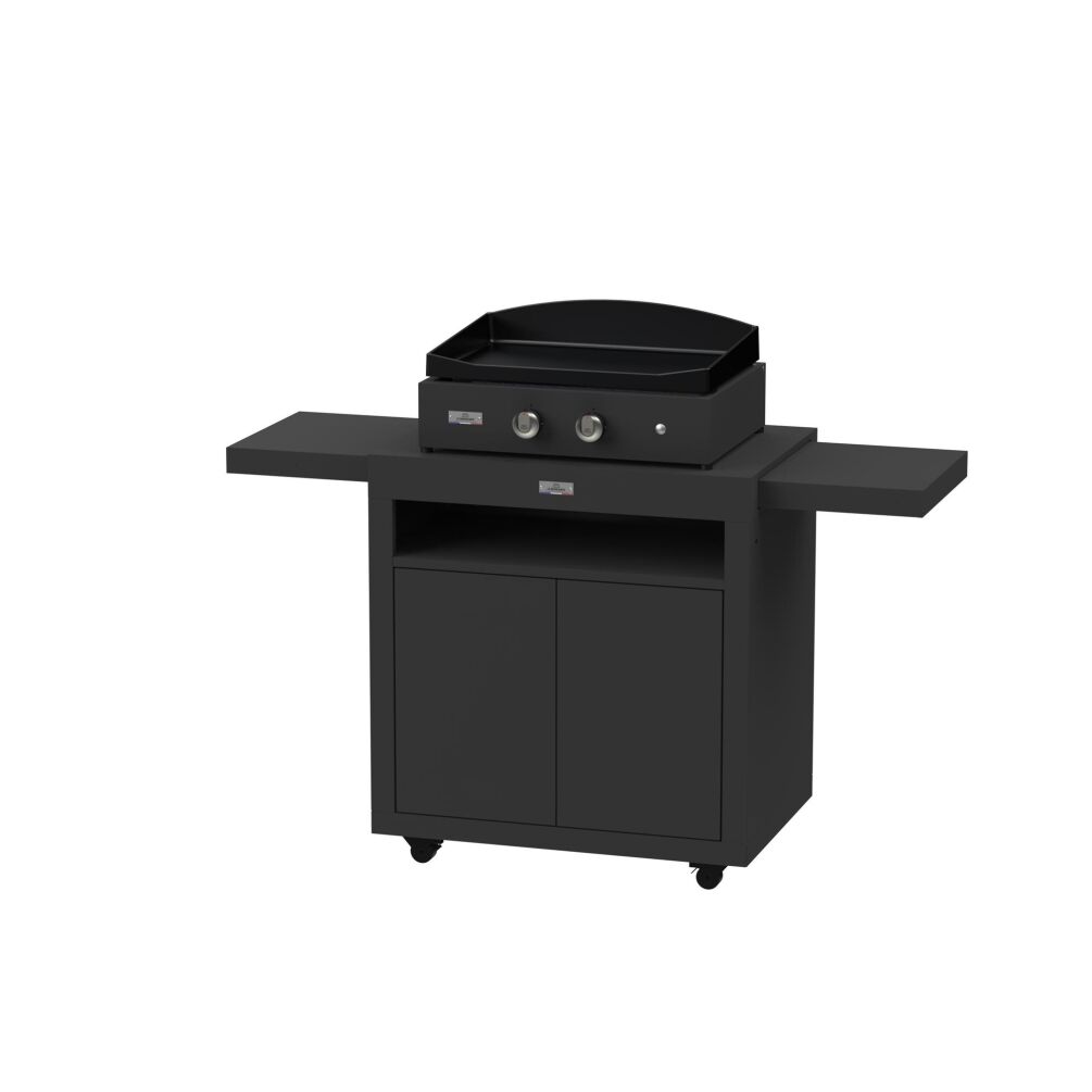 Le Marquier Pure Edition Gas Plancha + Outdoor Unterschrank black PDPLVP260E13
